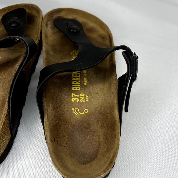 BIRKENSTOCK Giza BS Black 0043691 Birko-Flower Sughero EVA Flip Flop Size - Picture 8 of 9